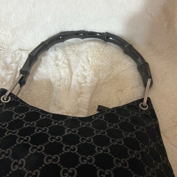 Gucci suede bamboo handle hobo - Picture 4 of 16